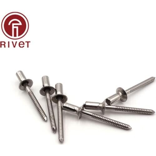 M3.2 100PCS GB 12616 Stainless Steel Countersunk rivets Closed End Blind Rivet Sealed Hollow Rivets Blind Rivets