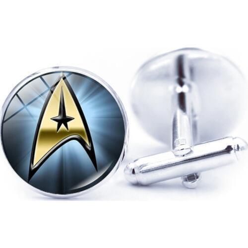 Cufflinks High-grade Mens Suit Banquet Party Gifts Daily Casual Star Trek Fashion Creative Classic Trendy French Shirt Cufflink