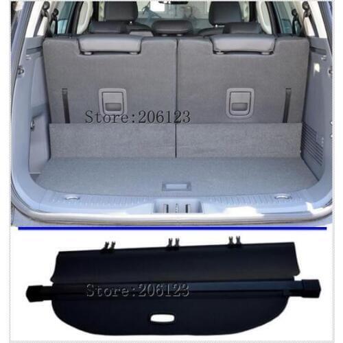 Black Color Rear Trunk Security Shield Cargo For Ford Everest SUV 4 Door 2015 2016 2017 Car styling