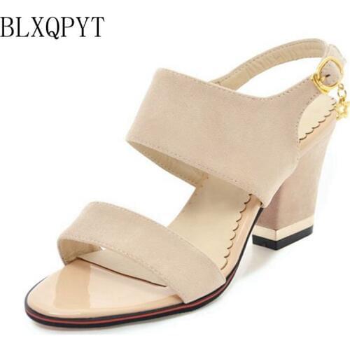 New Concise Sandals Women Big&Small Size 28- 52 Sandals Ladies Summer Wedding Party Dance Shoes High Heels Woman Pumps Y-03