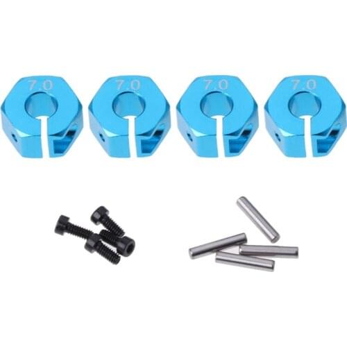 1:10 RC Car Tire Parts Alloy 7.0 Wheel Hex 12mm Drive 4P HSP HPI Tamiya Car Set
