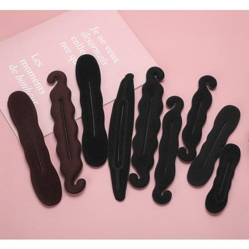 1Pcs Women Hair Device Foam Sponge Hair Disk Donut Quick Messy Bun Updo Hair Clip Hair Accessories Hair Fashion Tools