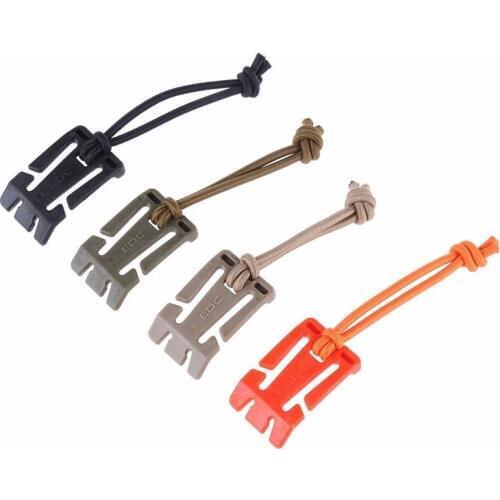10pcs EDCGEAR Practical Winding Clip Fixed Buckle Elastic Rope Lanyard Cord Gathering Hook Roll Clamp Outdoor Survival EDC Tools