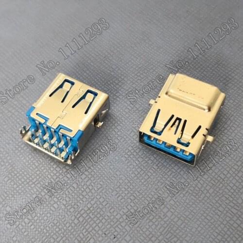 10pcs/lot 3.0 USB Jack Connector for Acer Aspire E5-574G E5-575G V3-574G V3-575G V5-591G T5000 etc Laptop USB3.0 ports