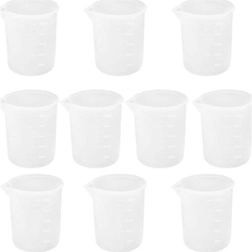 10Pcs Silicone Measuring Cups 100 Ml Silicone Cups Non Stick Mixing Cups DIY Glue Tools Cup For Handmade Craft
