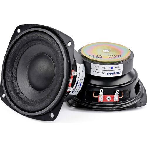 AIYIMA 2Pcs 4 Inch Audio Speaker Driver Bass 4 8 Ohm 30W HIFI Woofer Stereo Home Theater Loudspeaker Subwoofer Sound Speaker