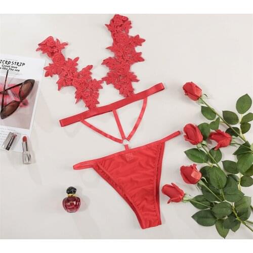 Appliques Bodysuit Women Hollow Out Bodys Female Transparent Mesh Sheer Sexy Body Suits Bodydoll Bodystocking Wholesale LNE341