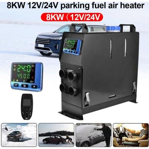 Car Heater 12V 8KW All In One Diesel Fuel Air Parking Heater With Remote Control LCD Monitor For RV/Trucks/Motor-home/Boats
