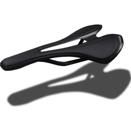 Free shipping NEW super light weight 130g bicycle carbon hollow saddle leather saddle bicycle seat mtb road parts