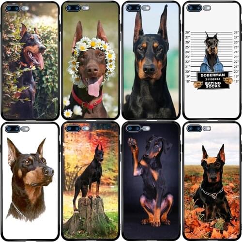 Cover Case for Xiaomi Redmi Note 10 9 9S 9A 8 8T 7 6 7A 6A 5A 5 A1 A2 A3 Pro Max Plus Doberman Dog