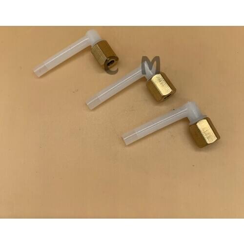 For Epson 7800 7880 9800 9880 7400 7450 9400 9450 UV solvent printer L shape ink tube connactor adapter with copper screw