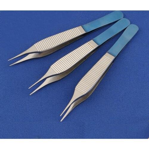 Stainless steel instrument fine toothed forceps double eyelid tool eyelid surgical tweezers