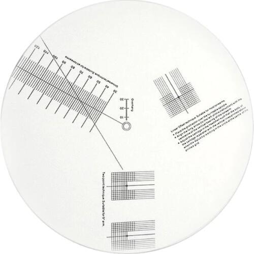 Anti-sliding LP Vinyl Record Pickup Calibration Plate Distance Gauge Protractor Adjustment Tool Ruler for Turntable Accessories