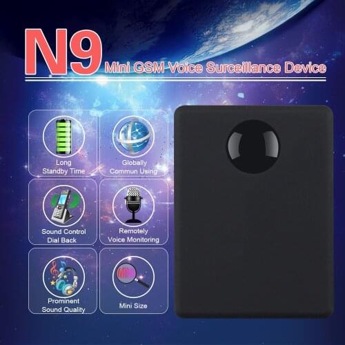 Mini GSM Device N9 Voice Monitor Callback Surveillance Excellent Standby Personal Voice Activation Built in Two MIC Small Size