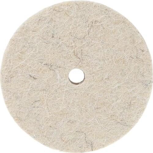 OOTDTY 76x20mm Wool Felt Polishing Buffing Grinding Wheel Polisher Disc Pad Rotary Tool