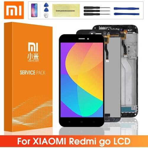 5.0'' Original LCD For Xiaomi Redmi Go LCD Display Screen With Frame+Touch Screen Panel Digitizer Replacement For Redmi Go lcd