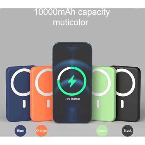 For Apple Magsafe Charger Portable Wireless Powerbank Thin Slim External Auxiliary Battery For Iphone12 Magnetic Mini Power Bank