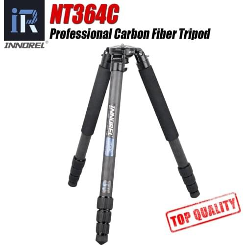 NT364C Professional Carbon Fiber Bowl Tripod for DSLR Camera Video Camcorder Heavy Duty 25kg Max Load Birdwatching Camera Stand