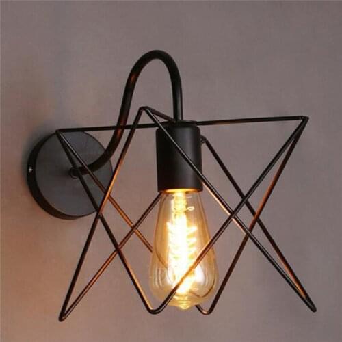 Industrial Vintage LED Wall Light Retro Loft Wall Lamps E27 Iron Lampshade Cage Guard Sconce Indoor Lights Lighting Wandlamp