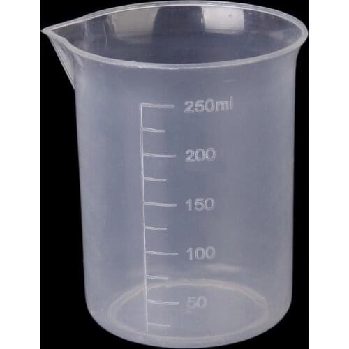 WarmHomes Measuring Cup Transparent Corrosion Resistant Polypropylene Numeric Graduations Beaker for Home