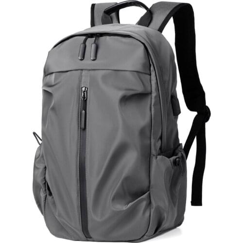 Laptop Computer Polyester Backpack Pure Color Business Notebook Mochila Unisex Waterproof Back Pack Travel Male Shoulder Bag