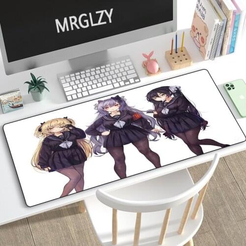 MRGLZY Best-selling Anime SexyGirl Mouse Pad Genshin Impact Gamer Large DeskMat Computer Gaming Peripheral Accessories MousePads