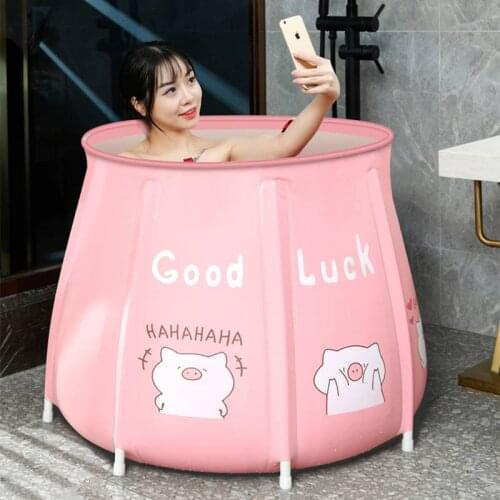 Bath Sauna Adult Folding Bathtub Bath Barrel Household Large Tub Bath Barrel Thickened Adult Bath Tub Full Body Hot Tub Banheira