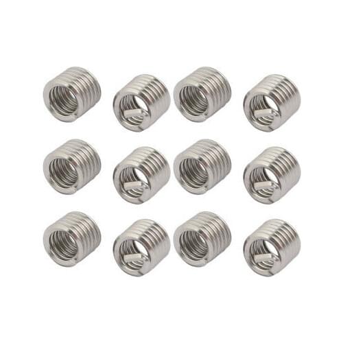 1/4"-20 304 Stainless Steel Helical Coil Wire Thread Insert 12pcs
