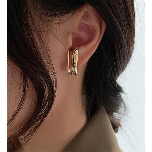Shamir 1 PC/set Metal Ear Clip To Restore Ancient Ways Punk Ear cuff Puncture Clamp Woman Cartilage Clip Earrings Jewelry Gifts