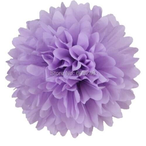 10pcs 8"(20cm) Party Decorations Lavender Lilac Tissue Paper Pom Poms Hanging Flower Ball,3 Days Delivery on Orders over $100