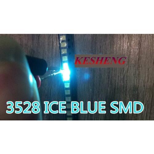1210/3528 SMD lamp beads bright water blue water-blue (ice blue) 3528 Water-Blue (Ice blue) light LED light-emitting diode