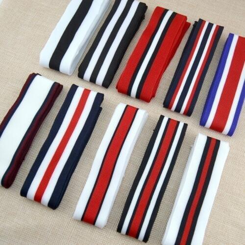 5 Meters 40 kinds Knitted Thread Ribbon Rope Lace Colorful Woven Stripe Ribbon Pants Bag Clothing Decoration DIY Lace AC1009