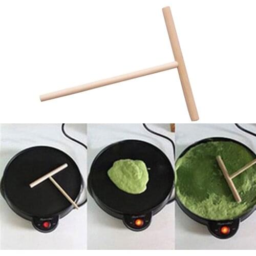 3 Pcs Wooden Spreader Stick Wood Crepe Maker Pancake Batter Home Kitchen Gadgets DIY Baking Cooking Cake Tools Kitchen Accessory