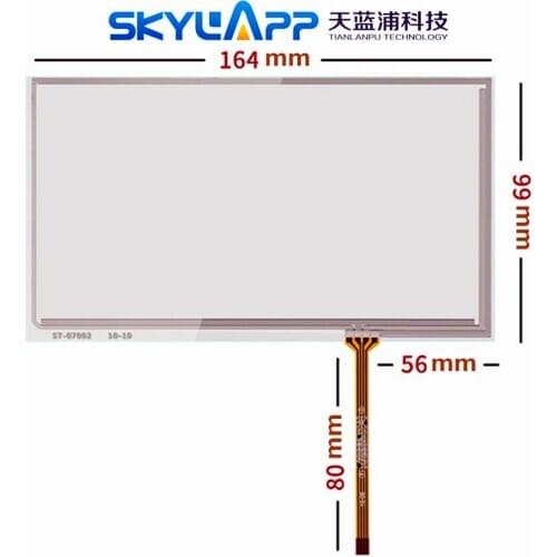 7''inch 4 wire resistive touch screen for AT070TN92 AT070TN94 Industrial Handwriting Touchscreen Panel 164mm*99mm Free Shipping