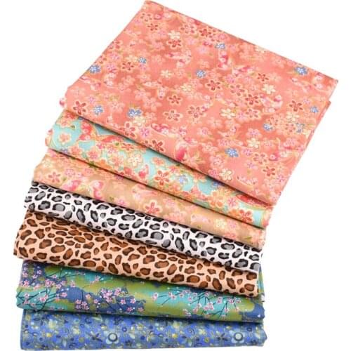 7 design Series Twill Cotton Fabric For Sewing DIY Quilting Baby, Children Sheet Pillow Cushion,Toys,50x160cm OR 100X160cm/Piece