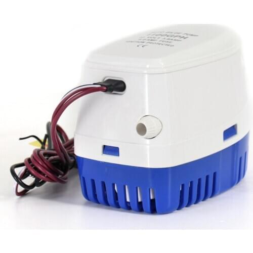 Automatic Submersible Bilge Pump 12-Volt 750GPH Boat Accessories White+Blue