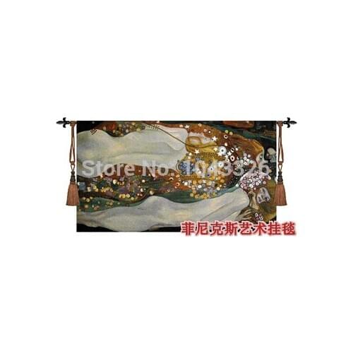 Belgium world famous Khalims water snake antique mural manly rugs decorative picture wall hanging tapestry PT-9