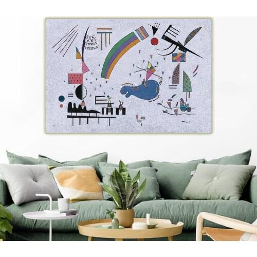 Citon Wassily Kandinsky《KÜHLE (FRAÎCHEUR)》Canvas Art Oil Painting Artwork Poster Picture Wall Background Decorations Home Decor