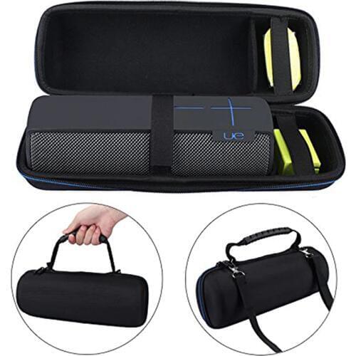 Travel EVA Carry Storage Case for Logitech UE BOOM 2 /1 Megaboom Bluetooth Speaker and Charger Outdoor Bag Holder Zipper Pouch
