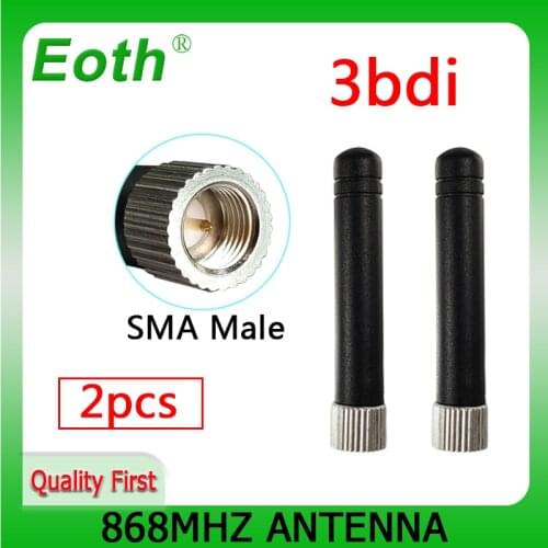 2pcs GSM 868MHz 915MHz antenna 3bdi SMA Male Connector GSM antena 868 MHz 915 MHz antenne white small size antennas for Lorawan