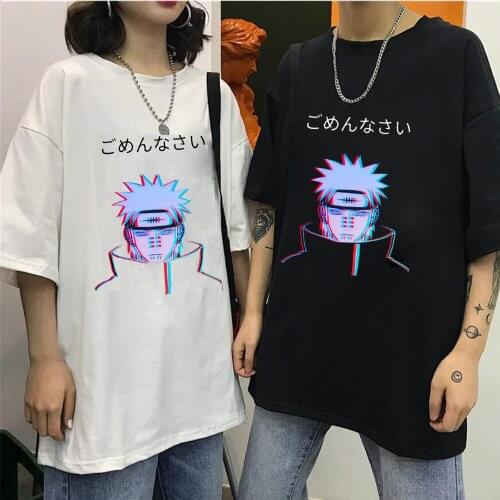 Anime T-shirt Men Anime T Shirt Cool Graphic Tshirt Hip Hop Top Tees Male
