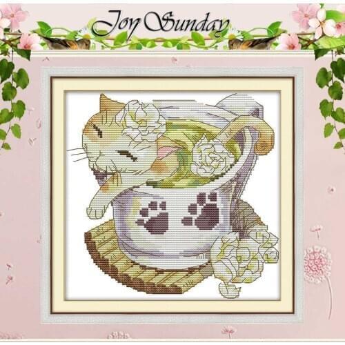 Jasmine cat painting counted Cross Stitch 11CT 14CT Cross Stitch Set Wholesale DIY Cross-stitch Kit Embroidery Needlework