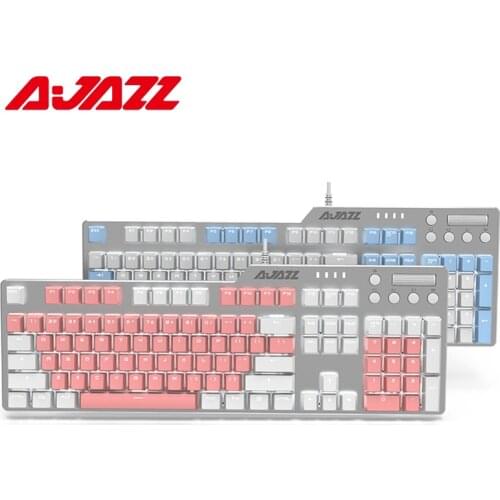 104 Keycaps Mechanical Keyboard White Backlight Anti-ghosting Ergonomic Pink Gaming Keyboards Blue/Red Switch Wired Keyboard