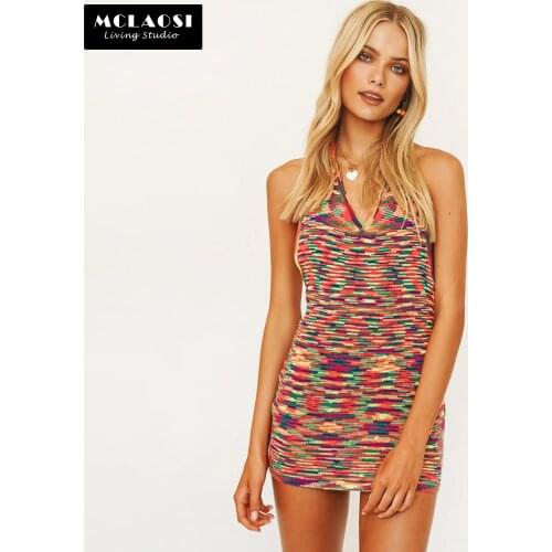 Цветные летние платья MCLAOSI China At AliExpress