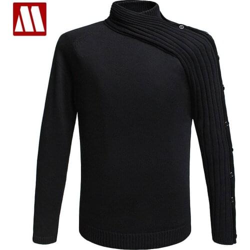 Mens Cotton Sweater Long Sleeve Sweaters Pullover Knitwear MZ-8801 Mens Winter Newest Stylish Plus Size TOP Style Asia S-XXL