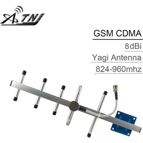 8dBi Yagi Antenna GSM 900 CDMA 850 3G UMTS 850mhz 824-960mhz 2G 3G External Antenna Outdoor Antenna For Signal Booster Repeater