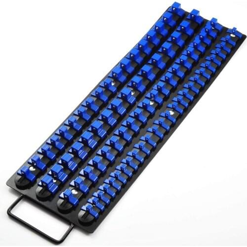 GTBL Socket Organizer 80-Piece , 1/4-Inch, 3/8-Inch, 1/2-Inch, Socket Rail Premium Quality Socket Holders