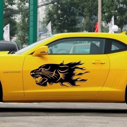 Pair Cool Leopard Panther Jaguar Lion Animal Car Body Side Sticker Decal