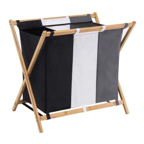 Bamboo Laundry Basket Hampers for Laundry Hamper with Handles Foldable Hamper Easily Transport Laundry