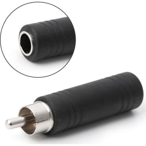 Drop Ship RCA Phono Plug to 6.5mm Mono Female Jack Socket Audio Cable Adapter Connector